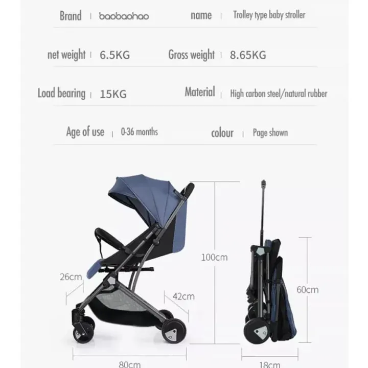New%20Baby%20Luggage%20Stroller%20Pocket%20Prams%20Bih%20Y1-Blue%20-%20Image%204