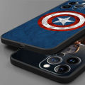 Marvel Captain America Phone Case For Apple iPhone 15 11 14 13 12 Pro Max 13 12 Mini XS Max XR X 7 8 Plus Silicone Cover Shell. 