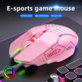 Ergonomic Wired Gaming Mouse USB Mouse Gaming RGB Mause Gamer Mouse 6 Button LED Silent Mice for PC Laptop Computer.