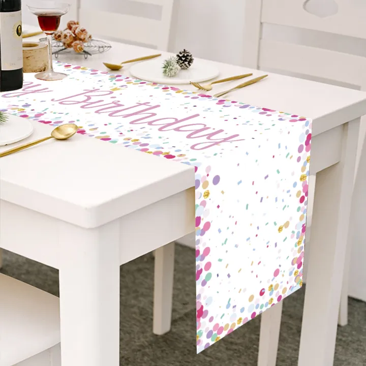 Black%20Gold%20Birthday%20Table%20Runner%20Table%20Cover%20Happy%20Birthday%20Party%20Decorations%20For%20Kids%20Adults%20Home%201st%20Bithday%20Table%20Decor%20-%20Image%204