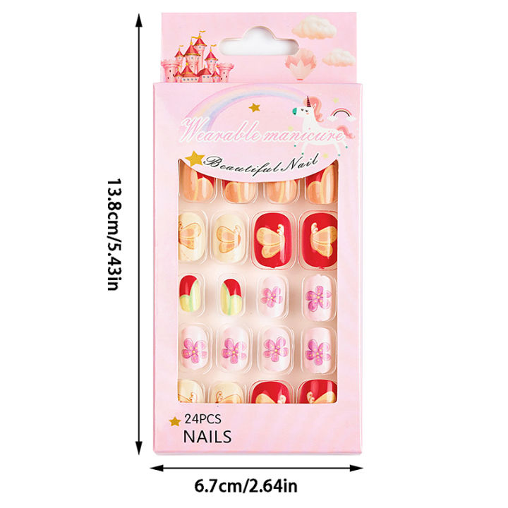 %E3%80%90Aesth%20Diary%20Store%E3%80%91%EF%BC%88NEW%EF%BC%89Children%20Press%20On%20Nails,24%20Pcs%20Fake%20Nails%20Tips%20For%20Kids%20Acrylic%20Nails%20Pre-Glue%20Full%20Cover%20Short%20False%20Nails%20Cute%20Fingernails%20Yao%20Store%20-%20Image%203
