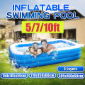 Family Size Pool Portable Inflatable Swimming Pool Kids Children Adults Home Use Outdoor Indoor.. 