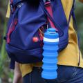Collapsible Water Bottle Food-Grade Silicone FDA Approved Leak Proof Travel Climbing Biking Foldable Soft Sports Water Bottle. 