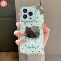 Case Compatible for IPhone 13 15 11 16 14 12 Pro Max XR X XS Max 7Plus 16 8 15 Plus SE 2020 Cute Hello Kitty Love Heart Bows 3D Doll Mirror Bracket Luxury New IMD Case.