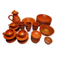 মাটির ডিনার সেট 34 পিস - dinner set. 