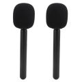 Microphone Handle Mount Wireless Mic Stand Black 2Pcs Portable Perfect Fit ABS Structure for Traditional Interviews for Hollyland Lark M1 C1. 