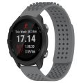 20mm Holes Breathable 3D Dots Silicone Watch Band For Garmin Forerunner 245. 
