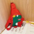2021 New Children's Bag Backpack Dinosaur Boys and Girls Cute Princess Baby Fashion Chest Bag Cross-body. 
