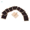 10xPack 10PCS Small Mini Wooden Blackboard Note Memo Message Board Chalkboard.