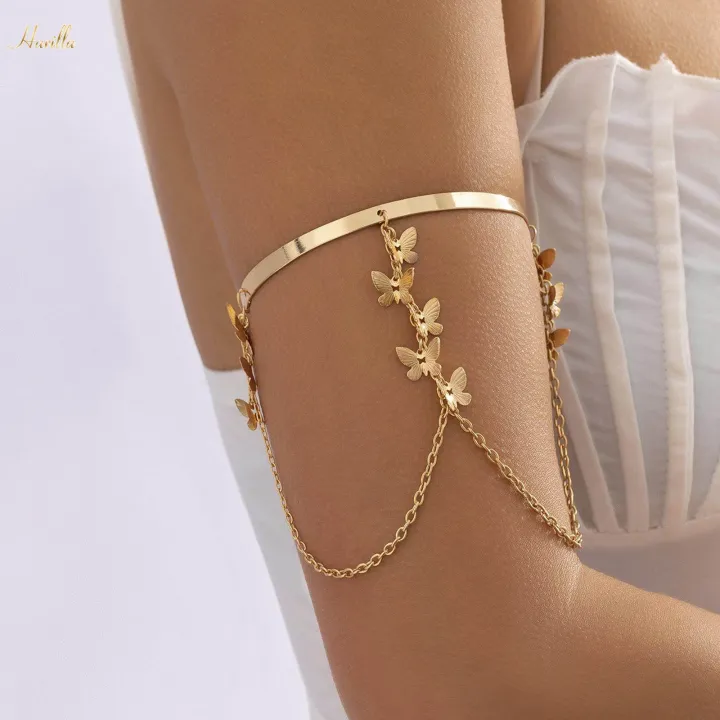 Arm%20Bracelet%20Tassel%20Chain%20Fashion%20Gift%20Jewelry%20Open%20Arm%20Band%20Upper%20Arm%20Cuff%20Bangles%20for%20Valentine'S%20Day%20Thanksgiving%20Graduation%20Daughter%20Mom%20,%20Style%20C%20-%20Image%203