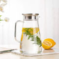 Deli 2600ml or 2200ml High-Quality Glass Pitcher with Handle – Durable Clear Jug for Hot & Cold Beverages, Removable Lid for Easy Refilling & Cleaning.