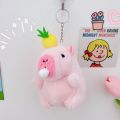 Simulation Capybara Plush Pink Capybara Plush Pendant Persimmon Fluffy Capybara Plush Keyring Bubble Cartoon Capybara Plushie Doll Christmas Gift. 