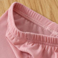 GC Toddlers Leggings Kids Girls Cropped Pants Solid Color Elastic Waist Belt Summer Outerwear Bottoms Pants. 