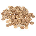Round Buttons, Smoothing Durable 150Pcs Wooden Buttons for Sewing. 