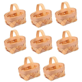 16PCS Mini Woven Baskets with Handles for Party Favors Crafts Decor Photo Prop. 