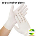 20 Pcs Disposable Powder Free Household Examination Working Rubber Gloves.. 