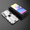 Quiberk for Xiaomi POCO M3 Pro 5G Camera Protection Stand Phone Case Shockproof Hard Matte Back Cover.
