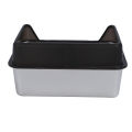 Stainless Steel Cat Litter Box Easy To Clean Odor Blocking Large Kitty Litter Box with Scoop for Big Cats. 