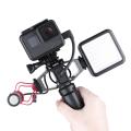 【YIYANGMAOYI111】Vlogging Mount for Gopro Hero 7 6 5/DJI Osmo Action Microphone Housing for Adapter with 1/4" Shoe/Light Stand. 