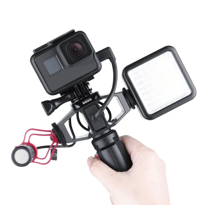 %E3%80%90YIYANGMAOYI111%E3%80%91Vlogging%20Mount%20for%20Gopro%20Hero%207%206%205/DJI%20Osmo%20Action%20Microphone%20Housing%20for%20Adapter%20with%201/4"%20Shoe/Light%20Stand%20-%20Image%203