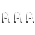 3X for 4PIN RGB to Standard ARGB 3-Pin 5V Adapter Connector RGB Cable 25cm. 