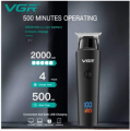 VGR V-937 NEW 8-hour Use time electric clipper LCD hair clipper hair salon special engraving electric clipper. 