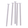 1Set 1/64 Alloy Car Wheels Axle 0.8x25mm/28mm Hollow Shaft w Nails Pin for 1:64 HW/Matchbox/Tomeca Model Cars. 