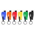 Mini Car Window Glass Breaker Seatbelt Cutter 2 in 1 Auto Emergency Keychain Escape Tool Random Color T35.