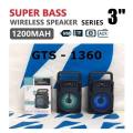 GTS 1360 Wireless Bluetooth Speaker Extra Bass. 