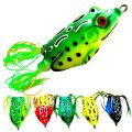 2.4'' Long Realistic Topwater Frog Soft Silicone Frog Fishing Lures with Double Concealed Hooks Frog Bait for Fish Over 1kg Topwater Frog.