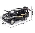 Toyota Land Cruiser Diecast 1:32 Scale 6 Open Premium Model Vehicle Metal Toy Model Pull back Sound Light. 