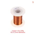 0.13mm to 1.25mm copper wire Magnet Wire Enameled Winding wire Coil Wire 100g. 