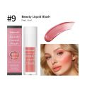 9 Colors Liquid Blush Waterproof Multi-purpose Facial Nourishing Blush Stick Cheek Natural Blusher Cute Korean Makeup For W G2M8. 