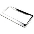 1PCS Chrome Stainless Steel Metal License Plate Frame Tag Cover With Screw Caps. 