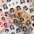 Cartoon The Powerpuff Girls Relief Nail Stickers Nail Art Decorative Accessories SUPER BABY. 