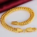 Golden Stainless Steel Bracelet  for Men - Bracelet For Men. 