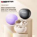 Monster AIRSTAR M800 Gaming Ear Clip Earbuds Wireless Bluetooth 5.4 Music Headphones Noise Cancelling Outdoor Sports Earphones. 