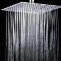 (8")Square Stainless Steel Ultra-thin Showerhead Bath Rainfall Shower Head Chrome Finish Rain Shower for Bathroom.