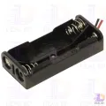 2 Tank Battery Holder AA 2 Tank Rechargeable Battery Holder 14500 Two Slot Plastic Storage Box Case With Leads Cable Wire. 