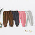 Baby Girls Sweatpants Autumn Winter 2-6 Year Plush Solid Cotton Versatile Exterior Children Girls Jogger Pants Kid Girl Trousers. 