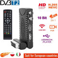 For Europe H.265 DVB-T2 Terrestrial Digital TV Tuner Mini SCART TDT Dolby HD 1080P TV Decoder DVB T2 TV Receiver Support WiFi. 