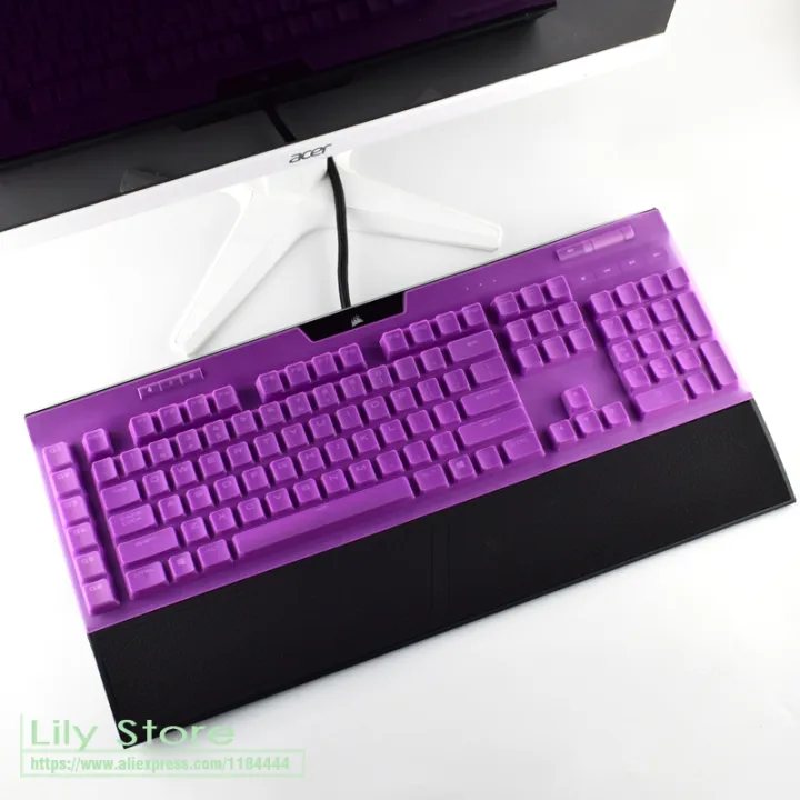 %E3%80%90YIYANGMAOYI111%E3%80%91For%20Corsair%20K95%20Rgb%20Wired%20Gaming%20Mechanical%20Keyboard%20Cover%20Film%20Office%20Desktop%20Dust%20Cover%20Silicone%20Protector%20-%20Image%202