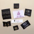 Random woven clothing labels tags for clothes,customized garment bags name main label tag(least 1000 pcs to customized) logo p.
