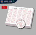 MCQ sheet/ OMR Sheet for BCS, JOB & ADMISSION Candidates, (1 to 100 slots) A5 size , Also usefull for school & college exam preparations.. 