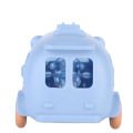 500ML Bus Shape Straw Water Bottle with Movable Wheels Strap Cute Car Water Bottle Leakproof for Sports Camping Picnic. 