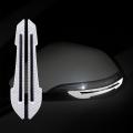 2 Pcs Car Reflective Stickers Super Reflective Rearview Mirror Trim Stickers. 