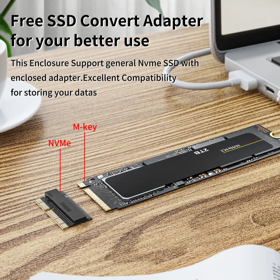 ACASIS USB C 12+16 PIN SSD Enclosure for MacBook Pro,MacBook