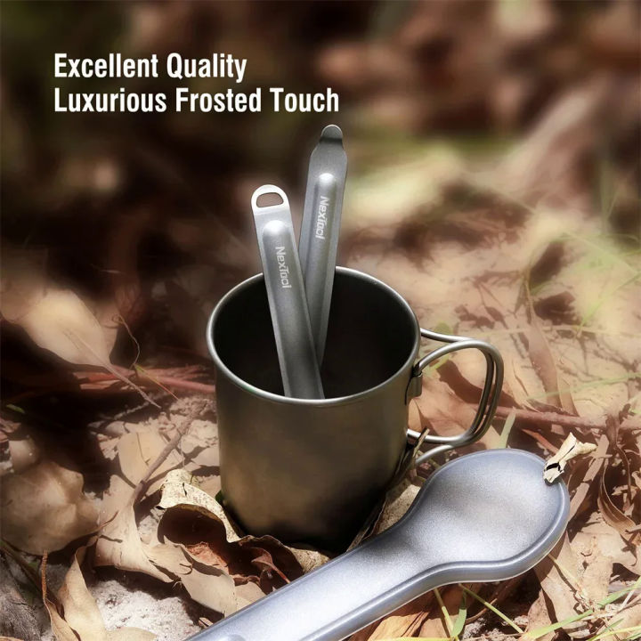 Nextool%20fork%20spoon%202-in-1%20outdoor%20pure%20titanium%20spork%20reusable%20camping%20tableware%20case%20stainless%20steel%20portable%20camping%20cutlery%20-%20Image%204