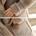 2024 Winter Velvet Suede Jacket Women Thick Parka Coat Long Jackets Vintage Casual Clothes Women Plus Velvet Thick Outwear 6XL. 