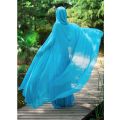 2023Summer New Chiffon Cloak Hooded Sunscreen Cardigan Vacation Beach Fairy Lace-up Sleeveless Long Cape.